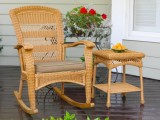 Portside Plantation Wicker Rocking Chair